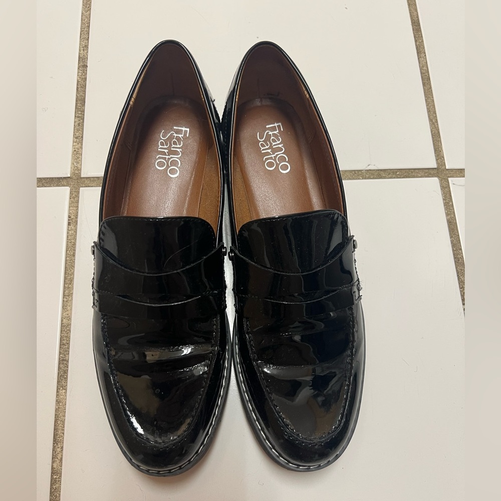 Franco Sarto Black Loafers